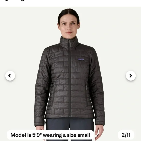 Patagonia Women's Black Nano Puff Jacket - Picture 8 of 12